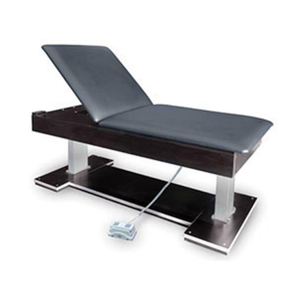 Hausmann Industries Hi-Lo Treatment Table With Power Backrest, Burgundy Hausmann-4797-700